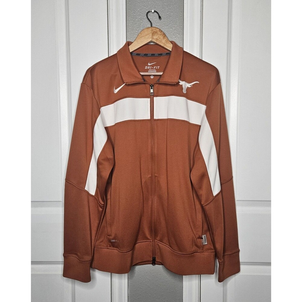 Texas Longhorns Men's M Nike Dri-Fit NCAA College Football Zipper Track Jacket
